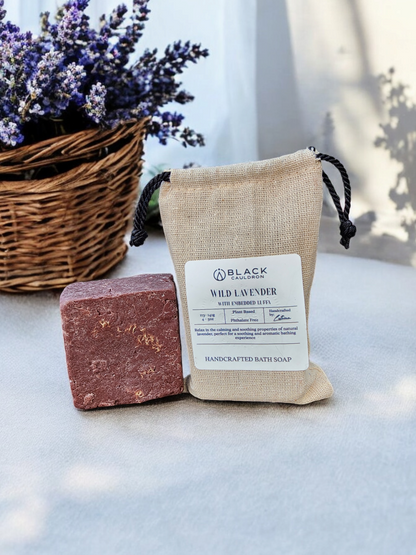 Lavender -  Face & Body Soap with embedded luffa